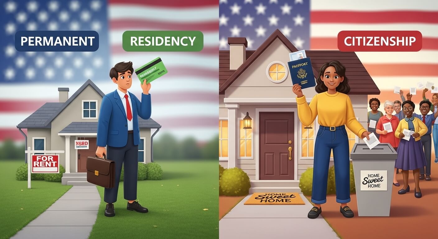 영주권과 시민권의 차이