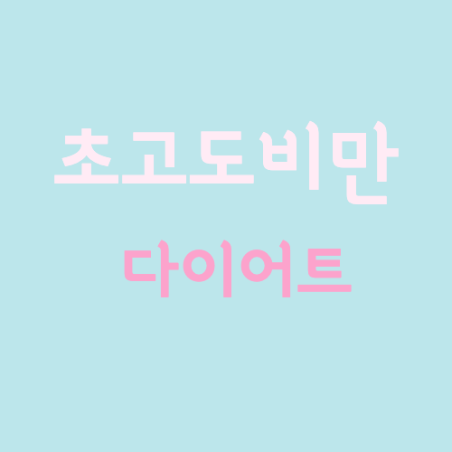 초고도비만 다이어트