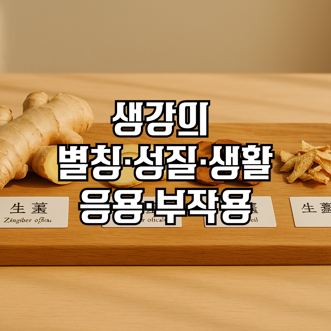 생강의 별칭, 성질, 생활응요, 부작용