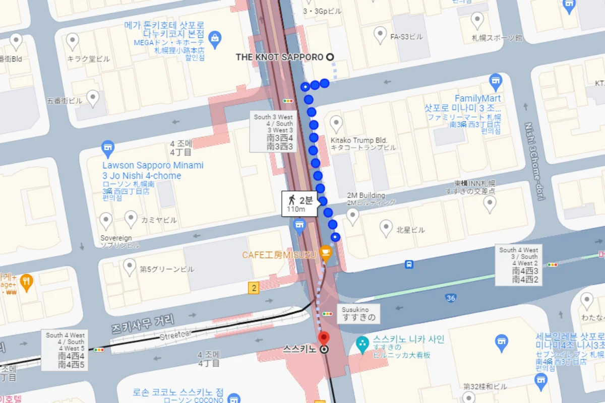 더 낫 삿포로 위치