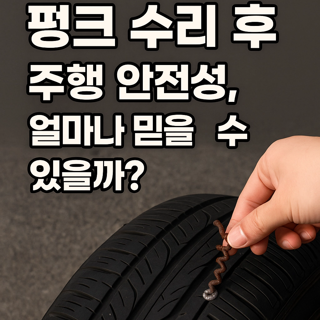 펑크 수리 후 주행 안전성, 얼마나 믿을 수 있을까