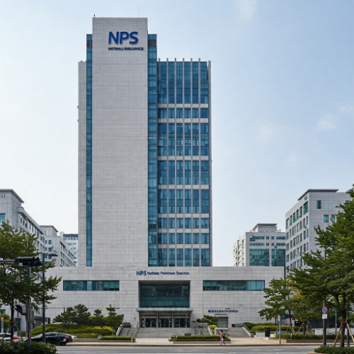 국민연금공단(NPS) 본사 건물 외관과 로고