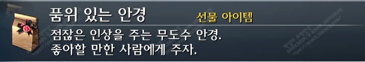 선물 아이템 품위 있는 안경