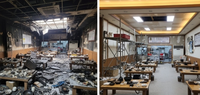 금산 화재청소 전문