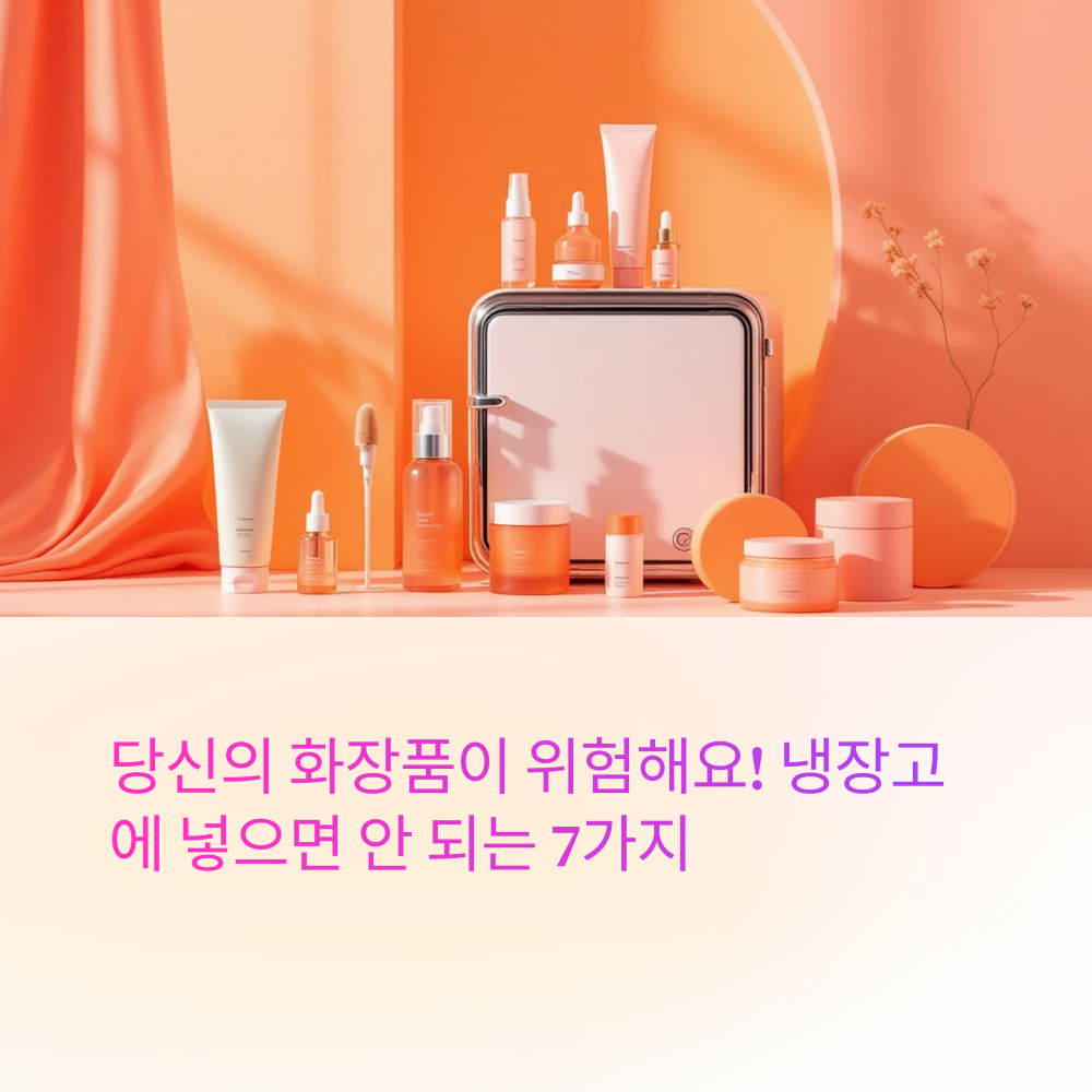 냉장고에 넣으면 안되는 화장품