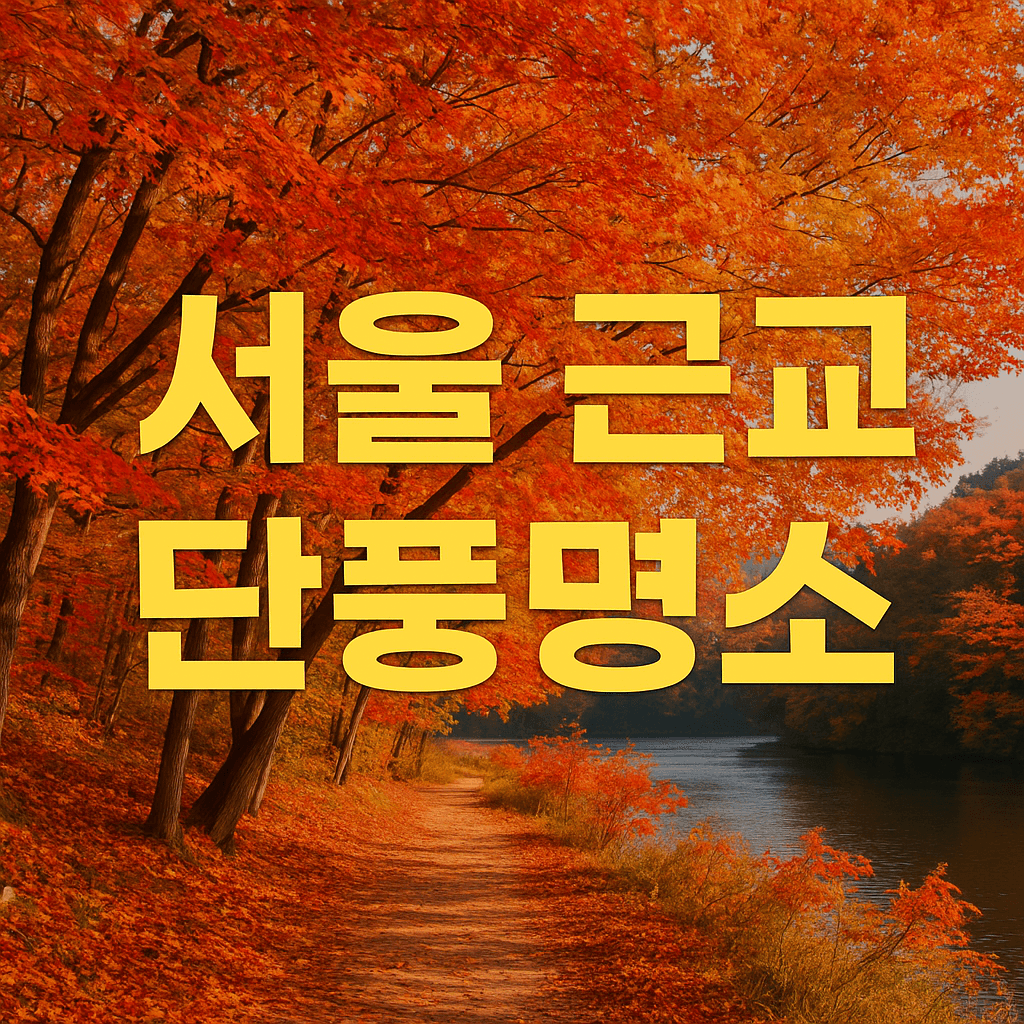 서울 근교 단풍명소