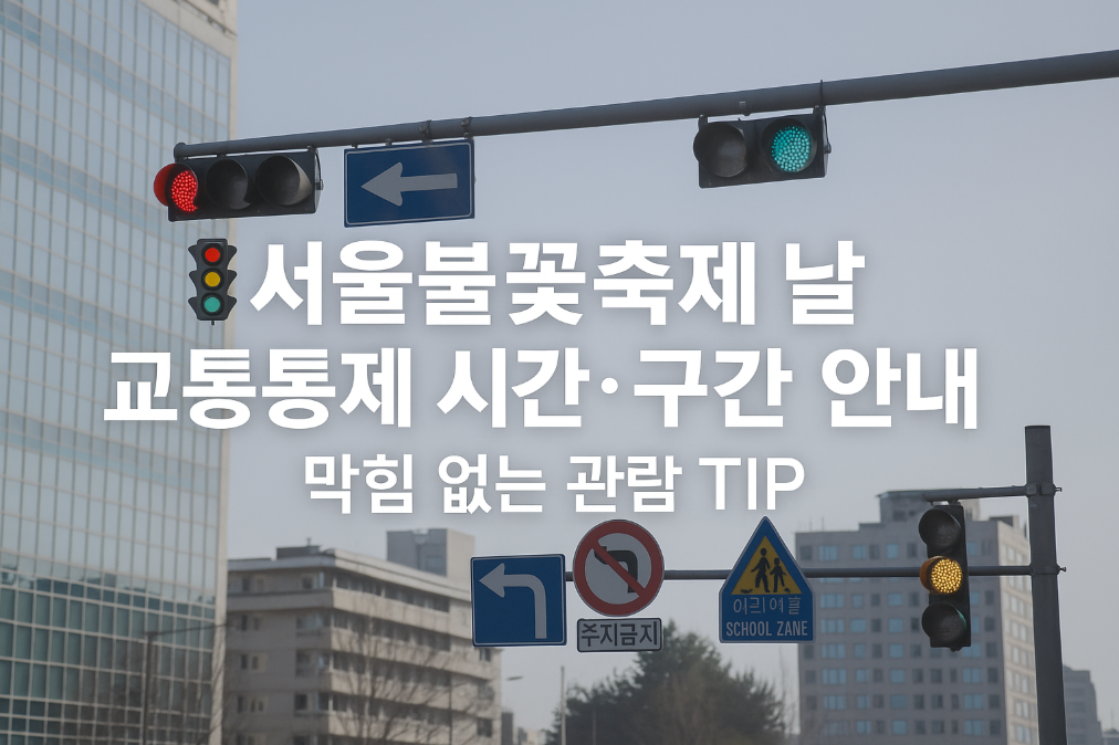 서울불꽃축제 날 교통통제 시간&middot;구간 안내