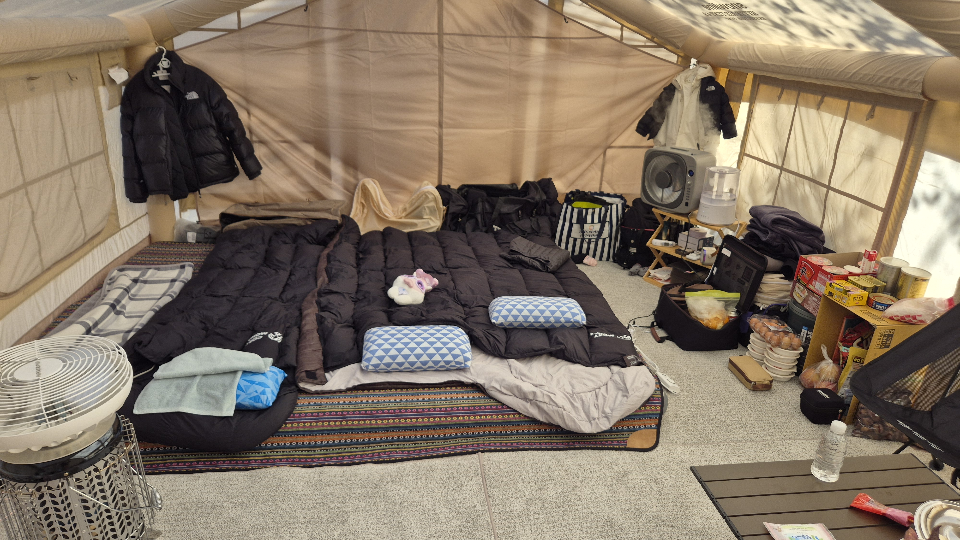 에어텐트 바닥 공사