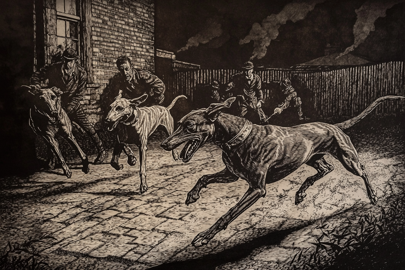 영국 산업혁명 시기의 휘핏 펜화