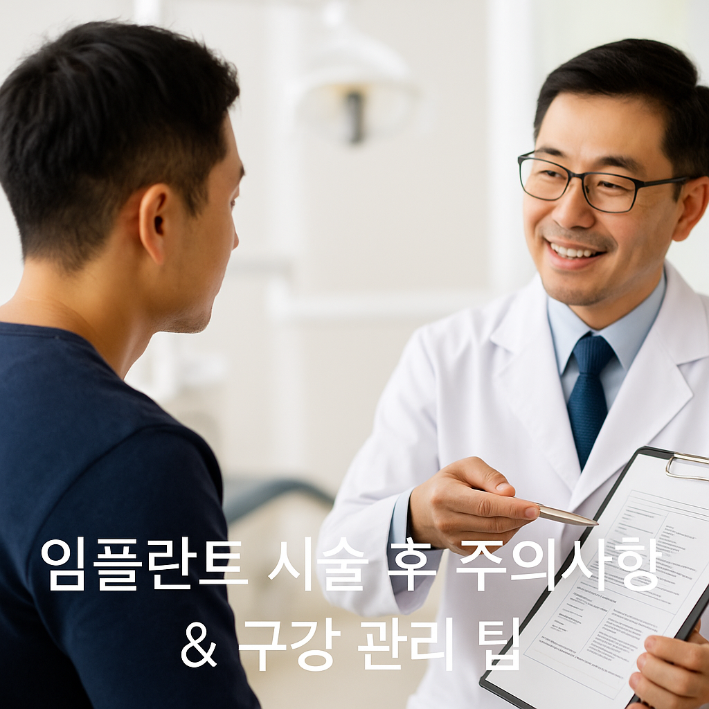 임플란트 시술 후 주의사항 & 구강 관리 팁 관련 이미지