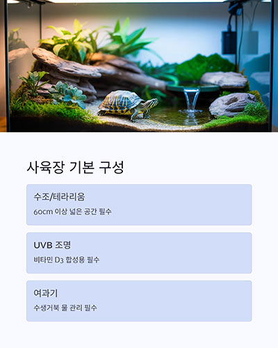사육장을 세팅하는 기본 구성