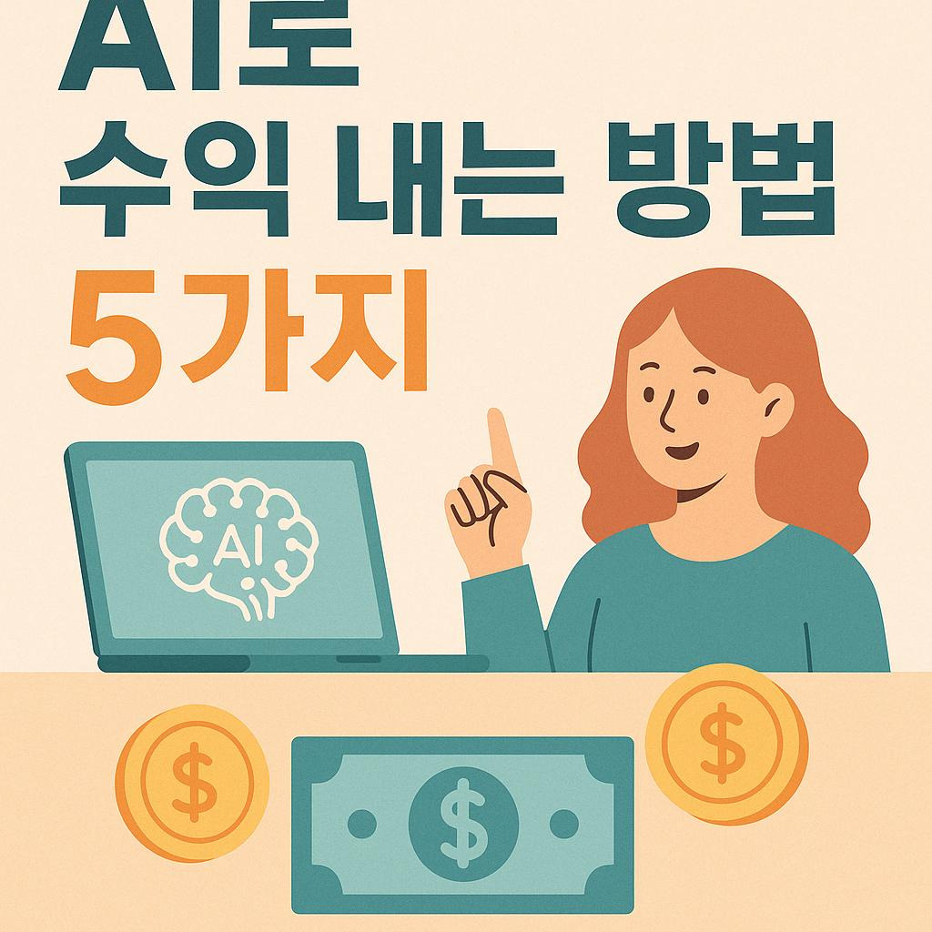 AI로 돈 버는 현실 방법