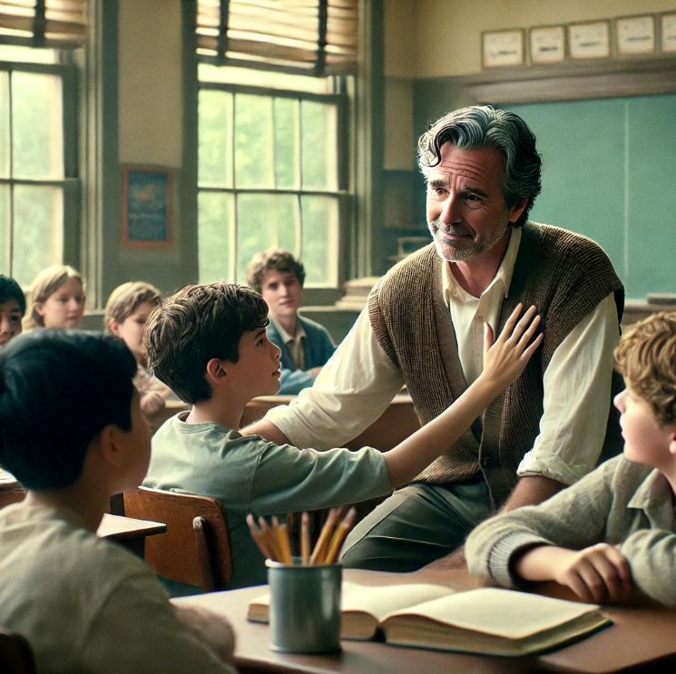 학생들과 따뜻하게 소통하는 교사