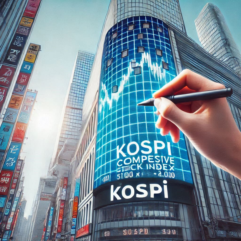 전광판에 표시된 코스피 종합주가지수