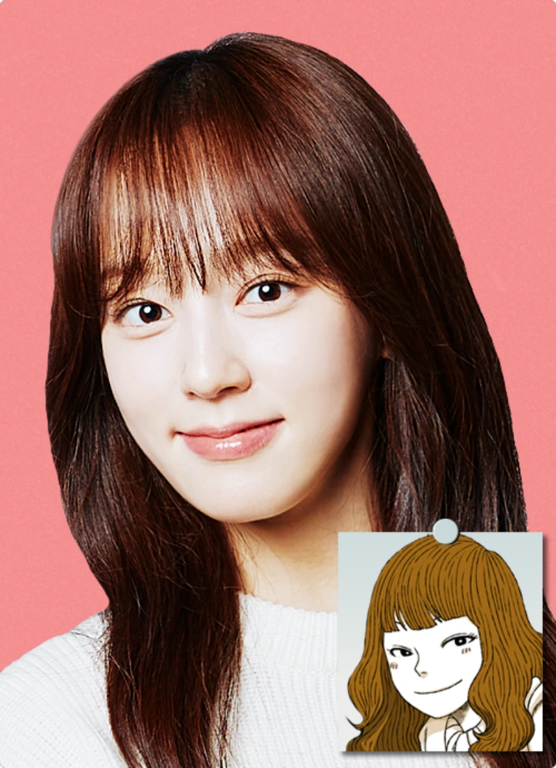 갈색 긴머리를 하고 있는 드라마 남과 여에서 김혜령을 맡고 있는 배우 윤예주