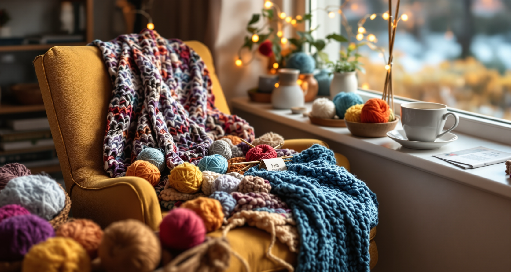 뜨개질 관련 사진