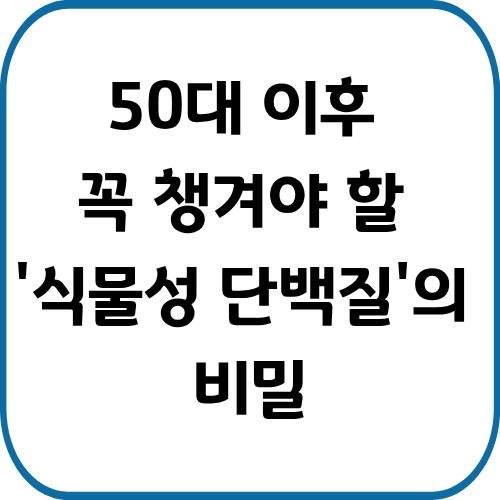 5060 근감소증 예방에 좋은 콩, 두부, 귀리 등 식물성 단백질 식품 모음