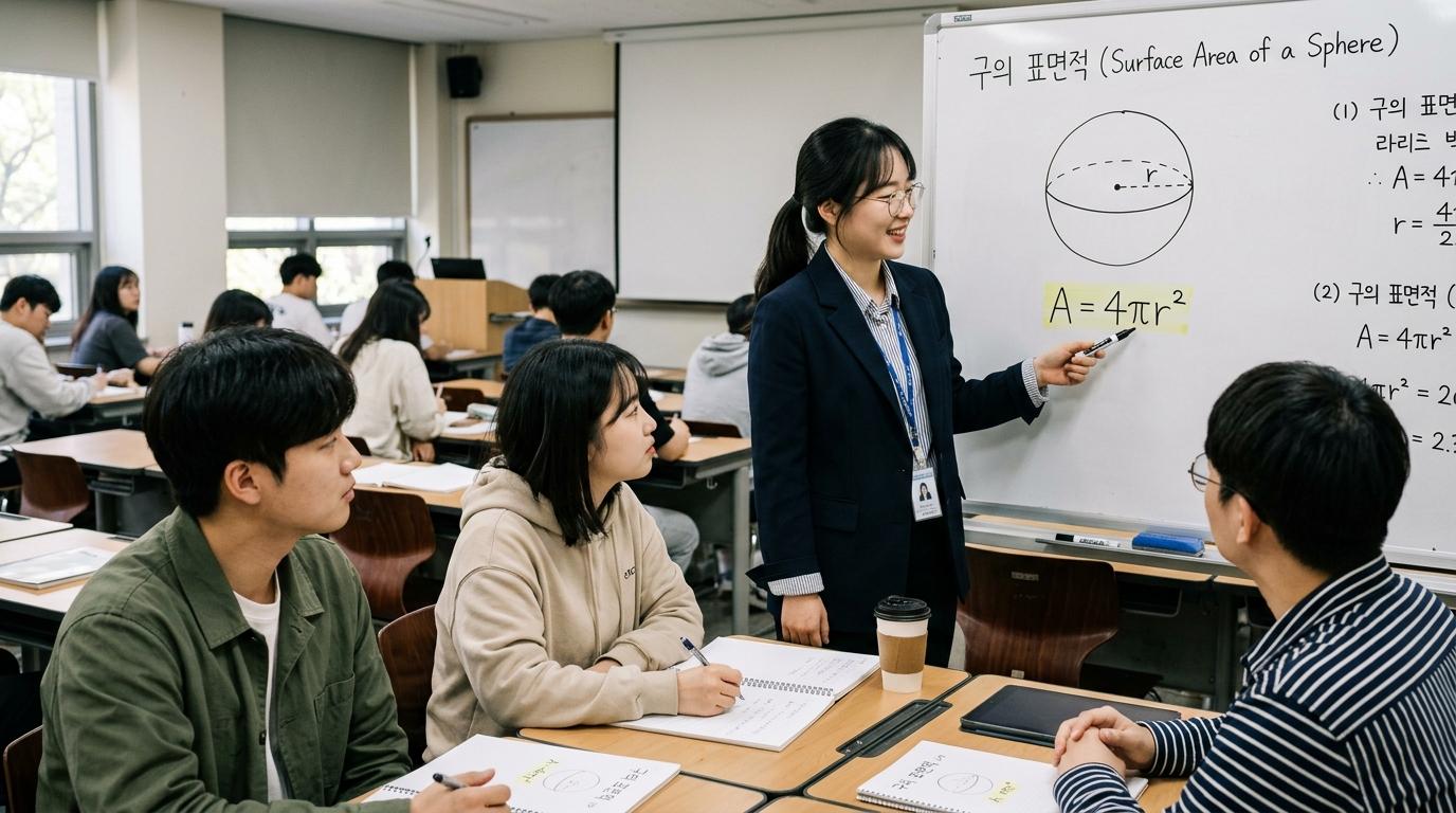구의 겉넓이 공식