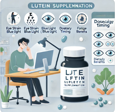 장시간 컴퓨터 사용자를 위한 루테인 복용법 관련 사진