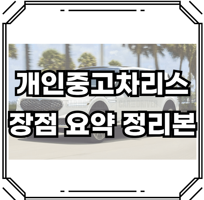 개인중고차리스장점요약