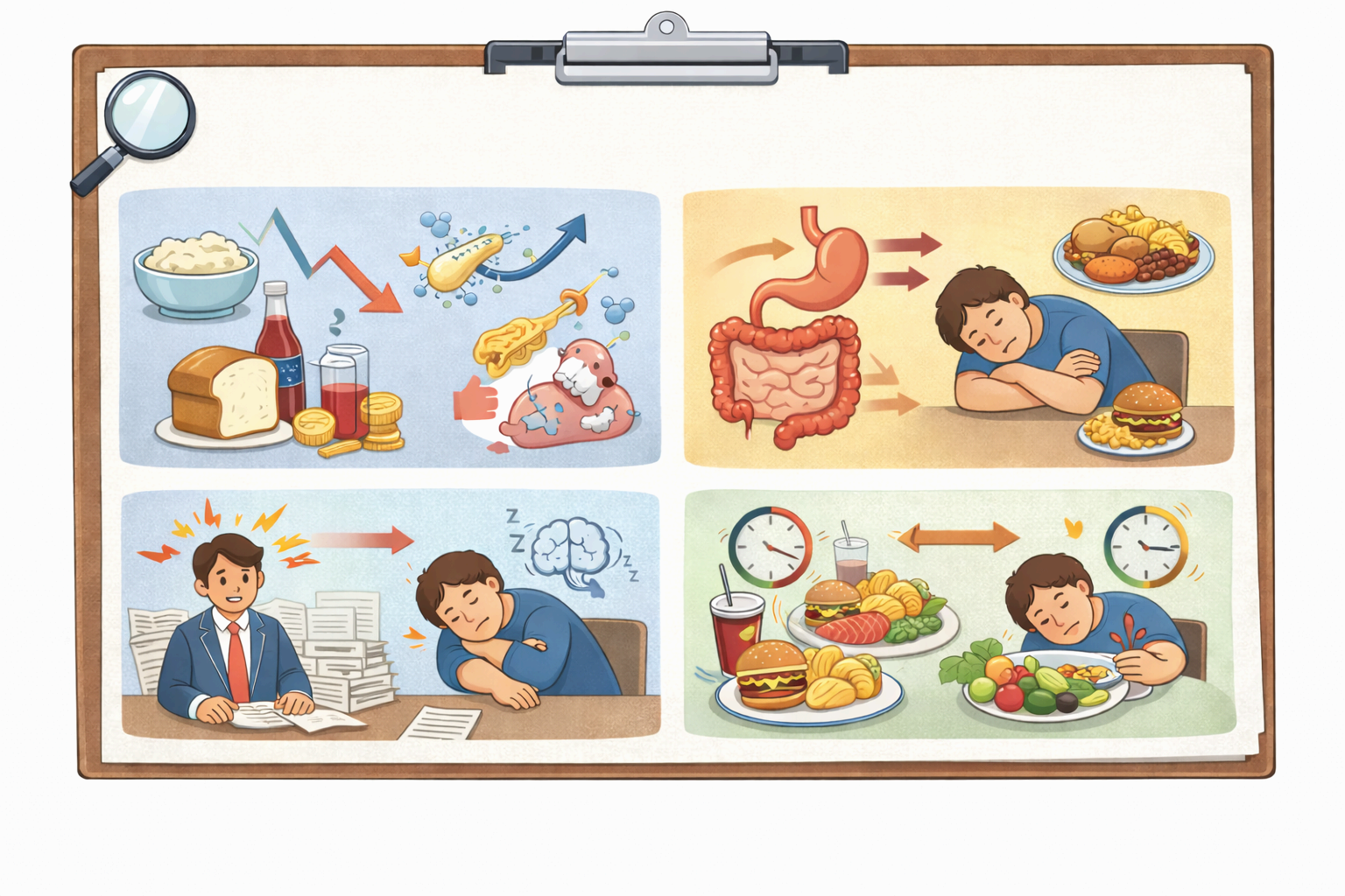 식후 졸림이 심한 날의 원인 정리