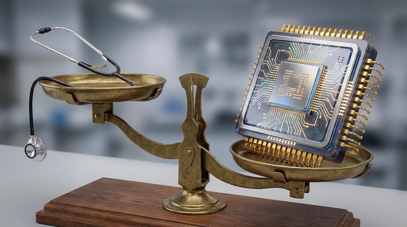 전문직 수익 역전을 보여주는 의사와 AI 연구원의 가치 비교