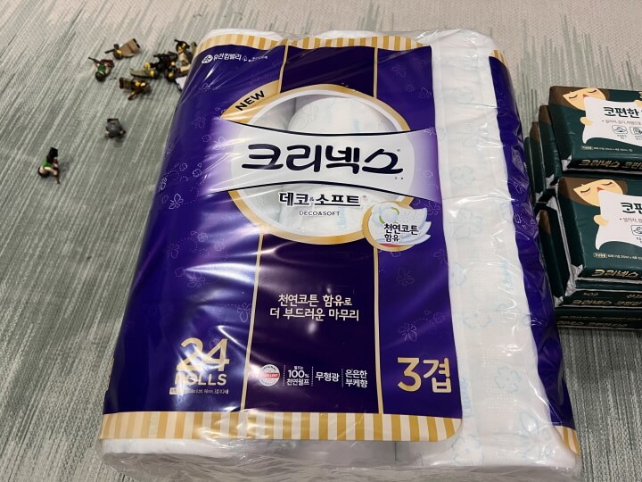 크리넥스 데코앤소프트 화장지 24롤