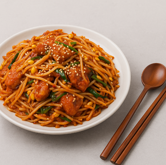 아구찜이 접시에 담긴 사진