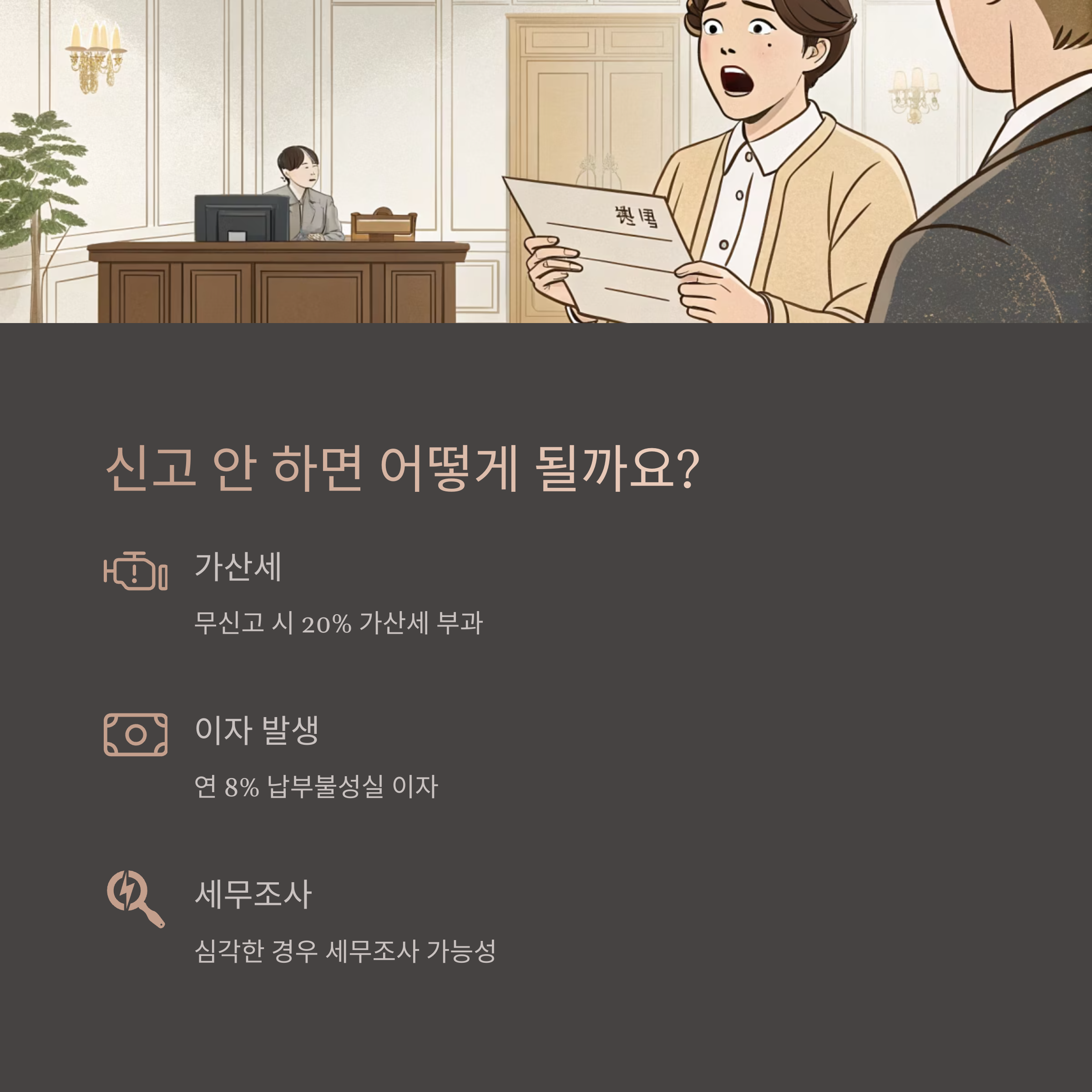 신고하지 않을 경우 불이익