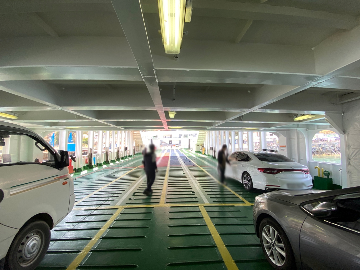 사량도 배편 가오치항 후진 주차