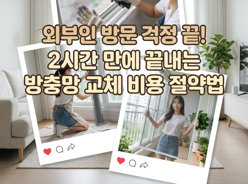 방충망교체 비용 공개 30평 상계주공 6단지 솔직 후기 장단점 비교 및 시간 총정리