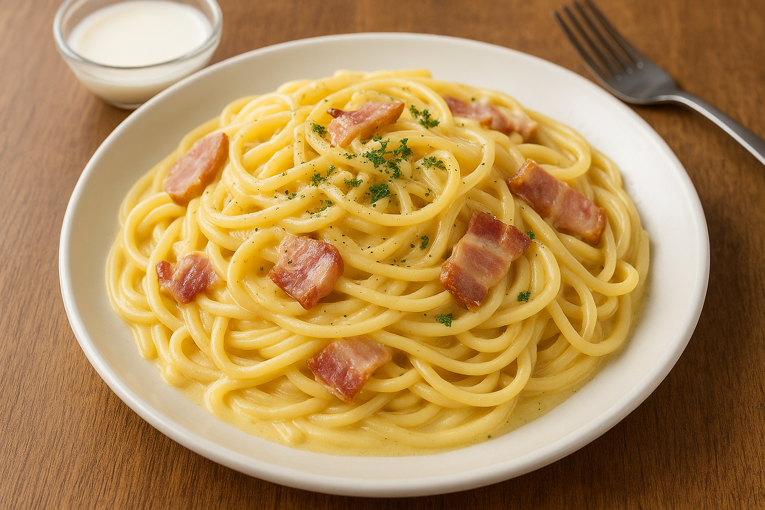 까르보나라 레시피 꿀팁! 생크림과 우유로 만드는 부드러운 맛의 비밀