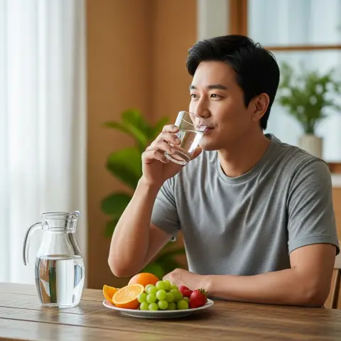 충분한 수분 섭취는 나트륨 배출과 신장 건강 유지에 도움이 됩니다