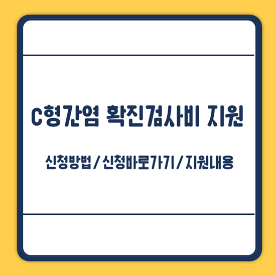 C형간염 확진검사비 지원