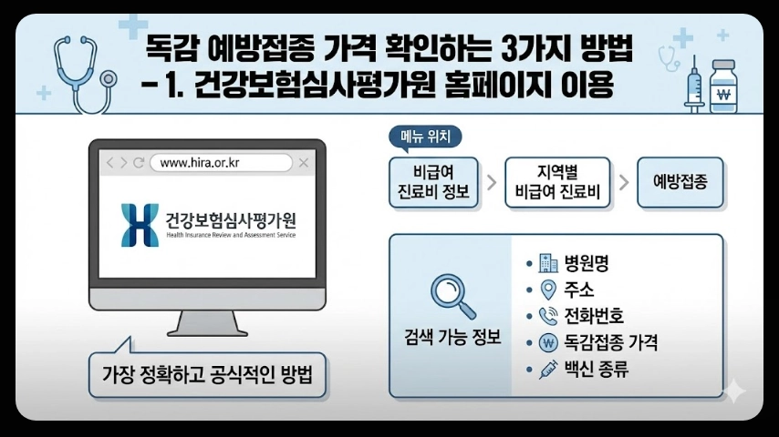 독감예방접종 가격비교,접종기간,3가 4가 백신차이
