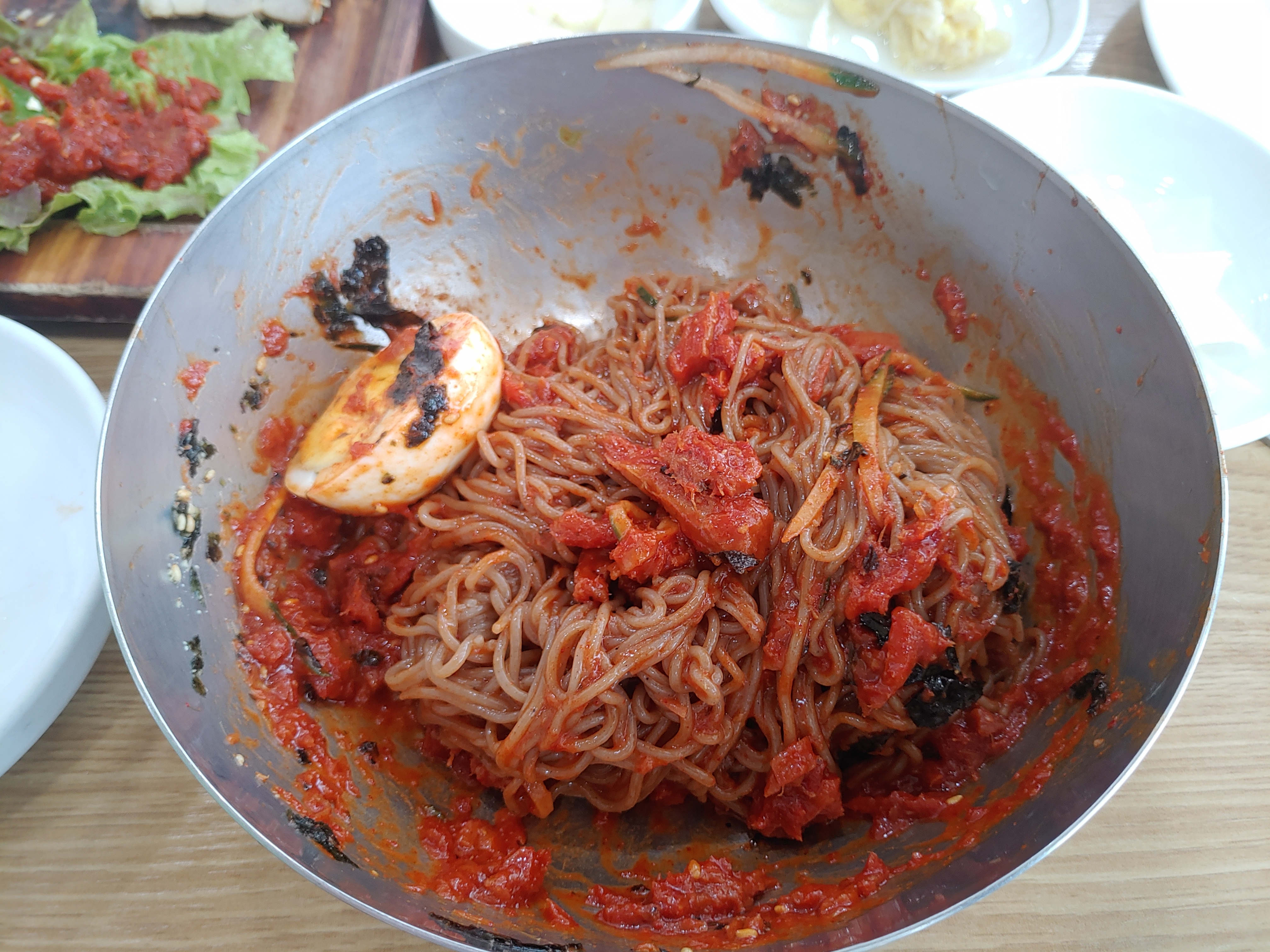 비빔막국수 명태식해