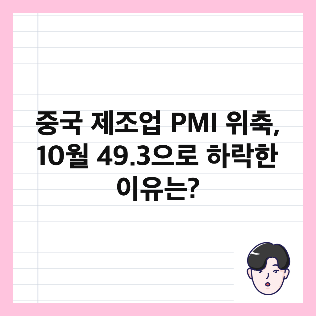 ์ค๊ตญ ์ ์กฐ์
PMI ์์ถ, 10์ 49.3์ผ๋ก ํ๋ฝํ ์ด์ ๋? ์ธ๋ค์ผ