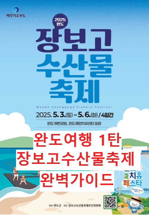 완도여행 ① 2025 완도 장보고 수산물 축제 완벽 가이드 (놓치면 후회) 완도 가볼 만한 곳