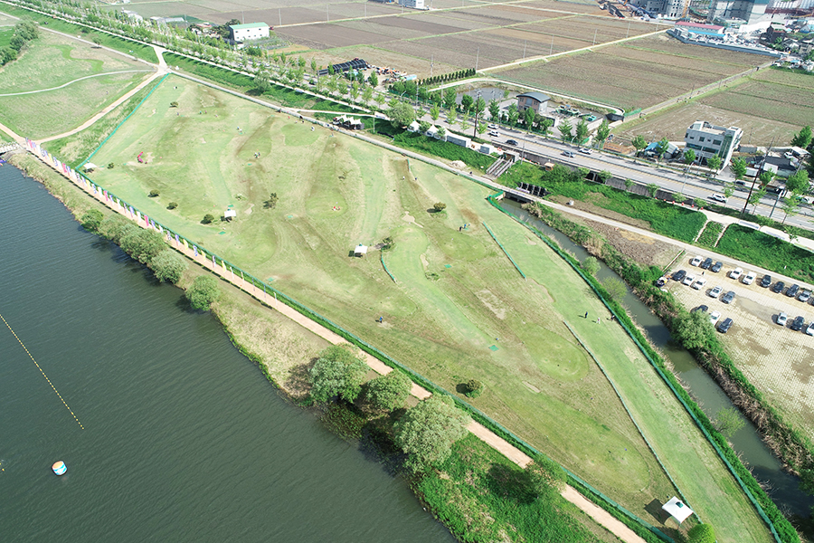 충남 아산시 곡교천파크골프장 소개
