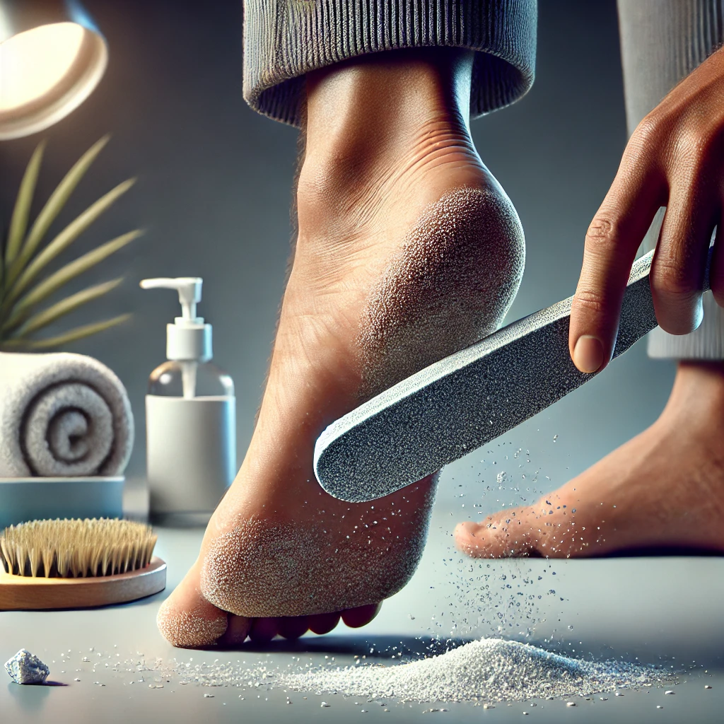 발뒤꿈치 굳은살 제거