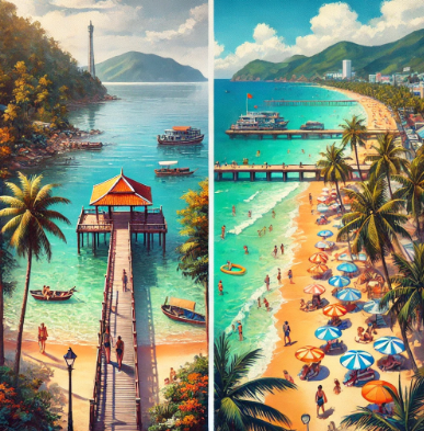 푸꼬옥, 나트랑 비교