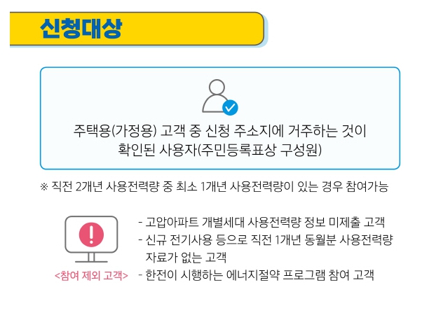에너지 캐시백 신청 방법-개별가정