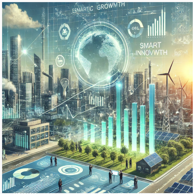 K경제 키워드 (경제혁신, 스마트성장, 거버넌스) 관련 사진 AI