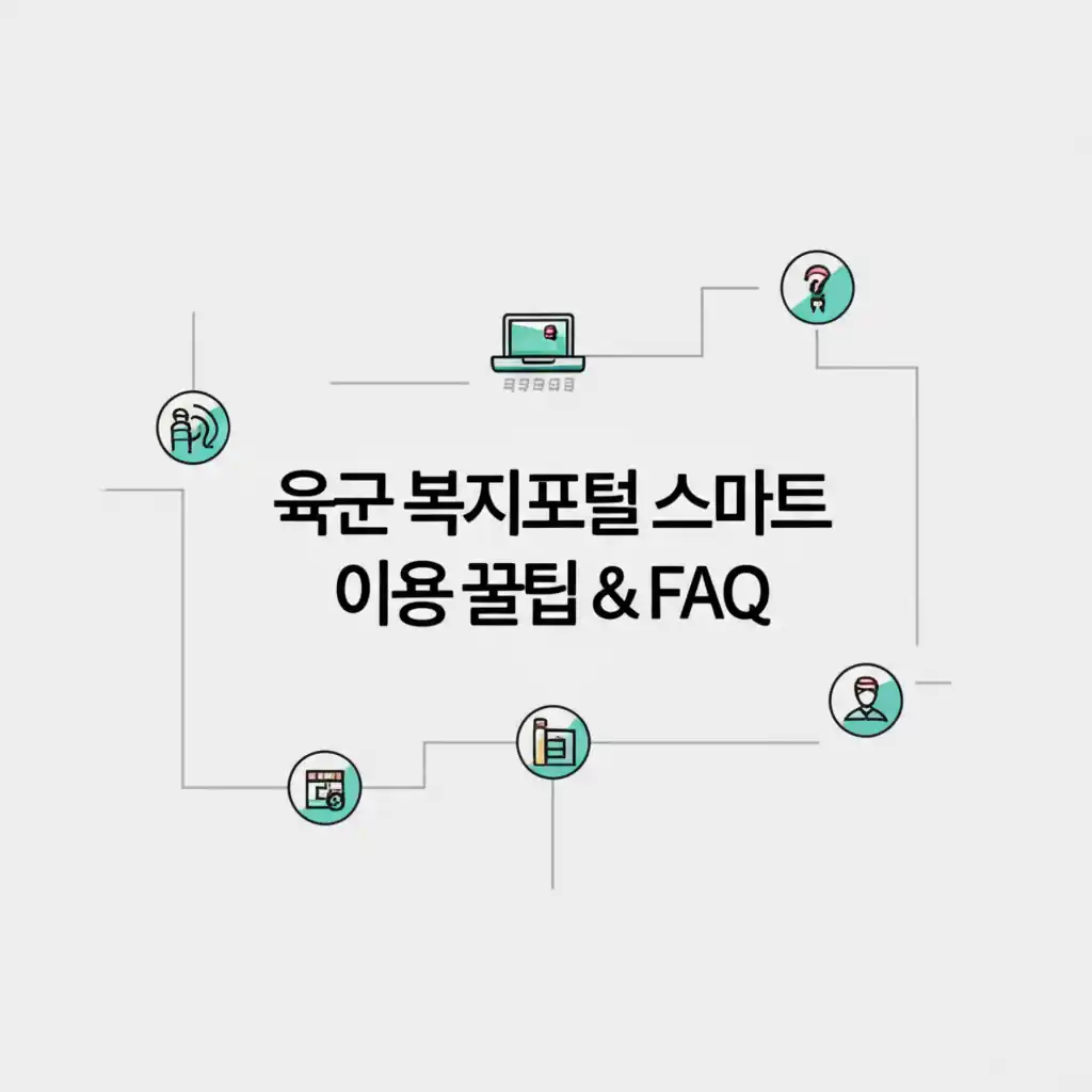 육군 복지포털 스마트 이용 꿀팁과 FAQ 화면 이미지