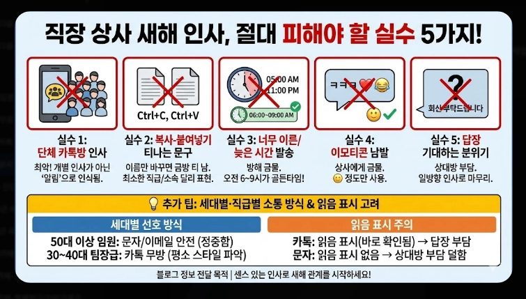 직장 상사 새해인사말 2026 실수 안 하는 완벽 가이드