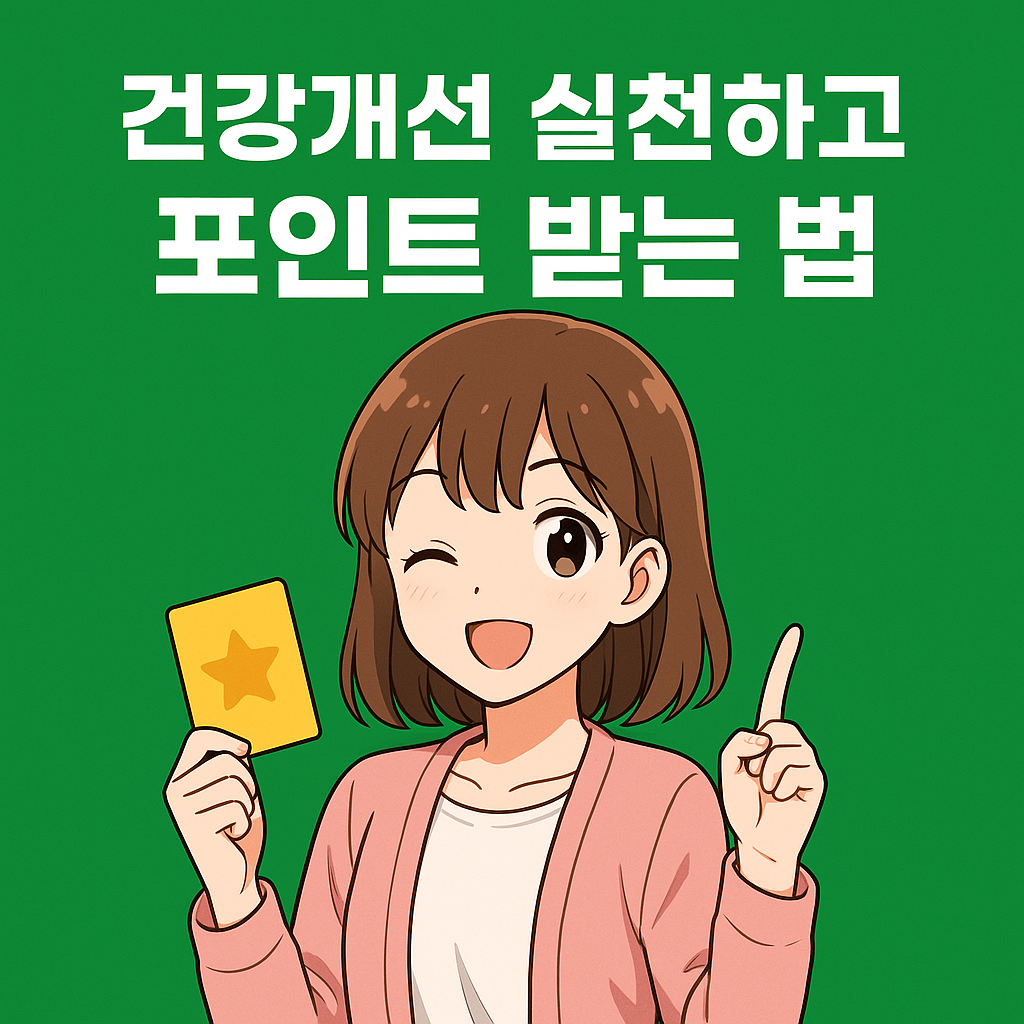 건강개선 실천하고 포인트 받는 법, 참여 방법 총정리