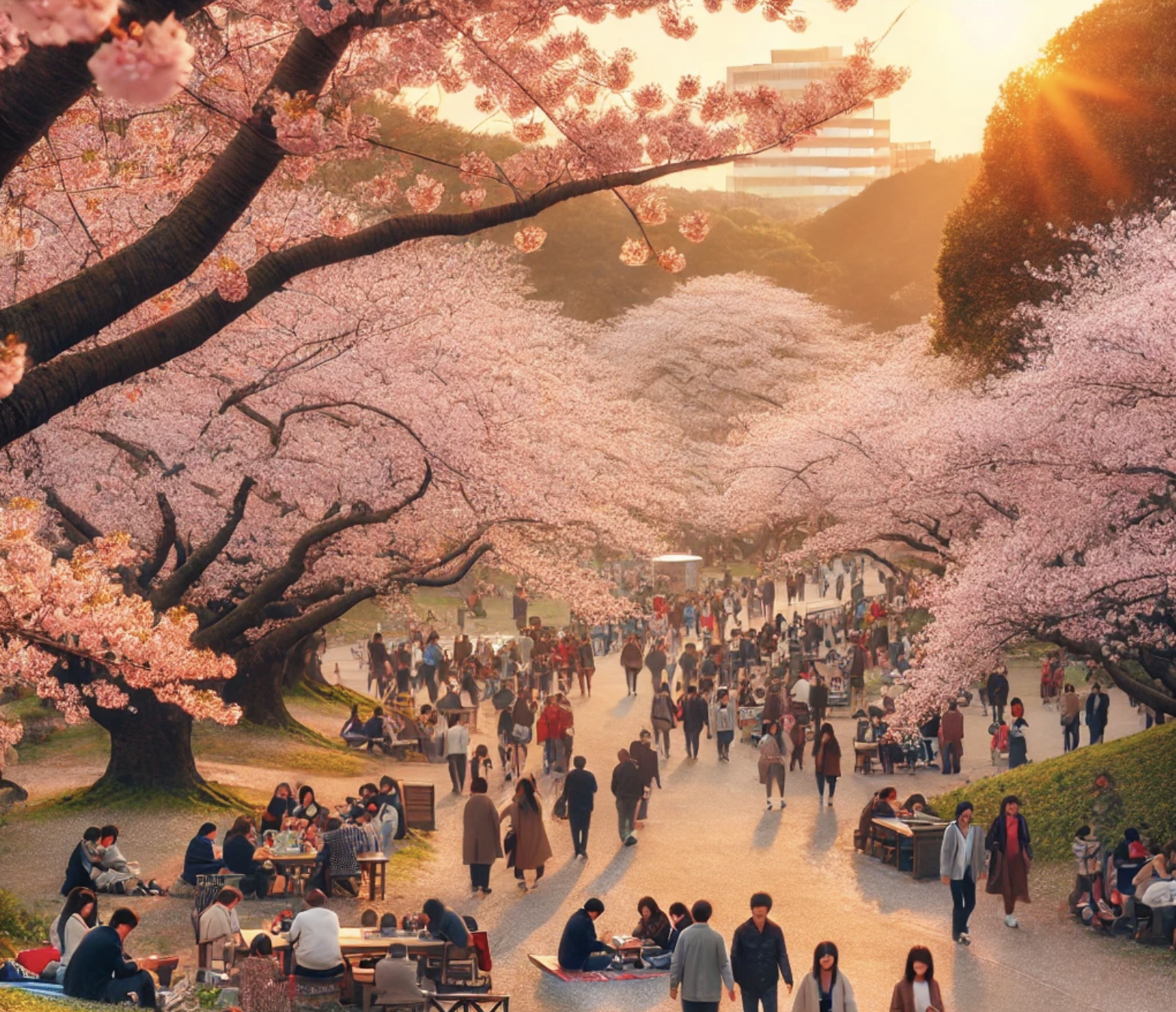 벚꽃놀이 이미지