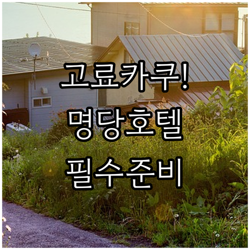 고료카쿠 일루미네이션 명당 혼초 위치..