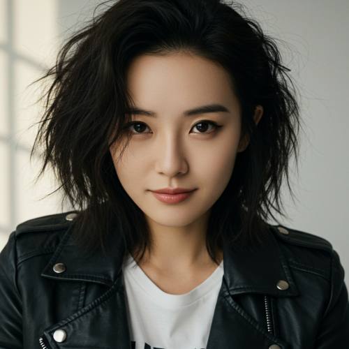 독립성 강한 이미지의 아시아 여성 사진