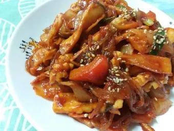 오징어 야채볶음 양념장 만드는법 황금레시피_7